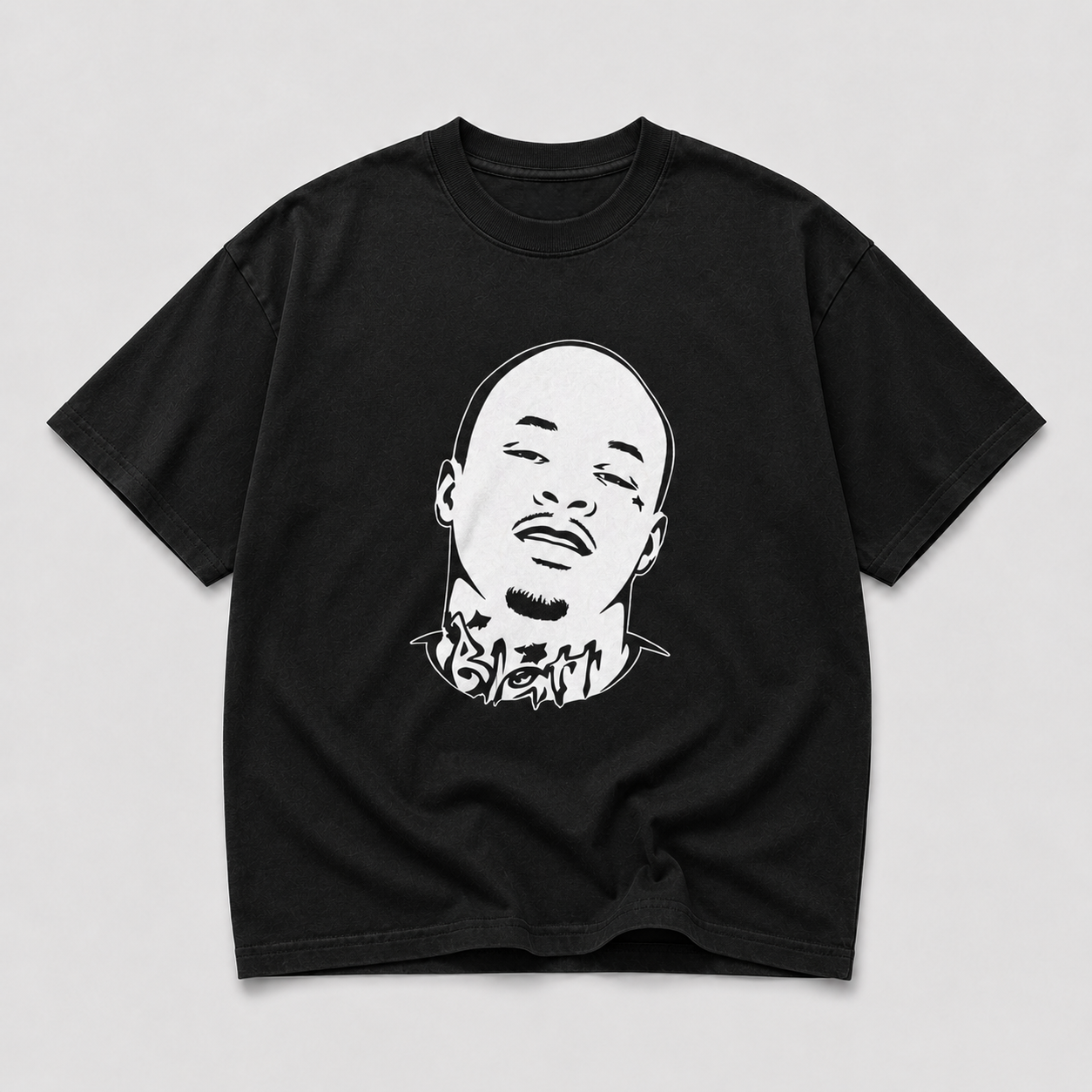 Doodi Portrait | T-Shirt - Limo Black