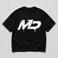 MD Spray Logo | T-Shirt - Limo Black