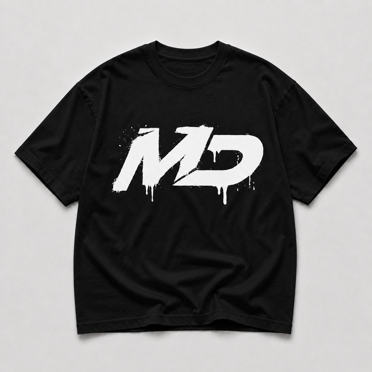 MD Spray Logo | T-Shirt - Limo Black